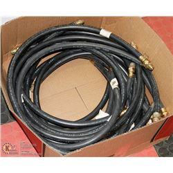 LOT OF 12 AIR BRAKE 3/8" HOSE, VARIOUS LENGTHS