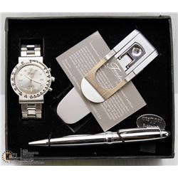 NEW FONDINI COLLECTION MENS SET WATCH, PEN