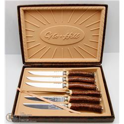 VINTAGE GLOHILL 6 STAGMASTER SERRATED TIPS