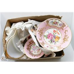 SET OF 2 ANTIQUE FRENCH PORCELAIN CANDY