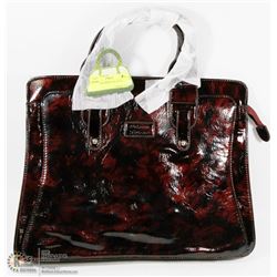 NEW BROWN BRIEFCASE STYLE PURSE