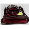 Image 1 : NEW METALLIC PURPLE COLOR LARGE HANDBAG