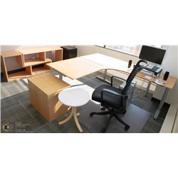RM13-OFFICE DESK, EXECUTIVE CHAIR, 2 DRAWER FILING
