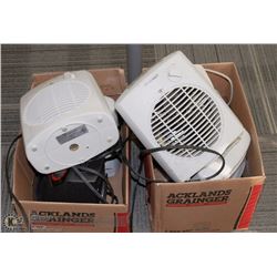 OPEN-LOT OF 6 SMALL OFFICE HEATERS