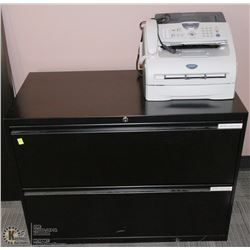 OPEN-2 DRAWER LATERAL FILING CABINET WITH BROTHER