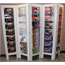 RECEP-5 SECTION MAGAZINE RACK/ROOM DIVIDER