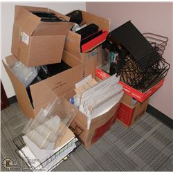 RM31-6+ BOXES OF MISC OFFICE SUPPLIES