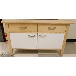 COFFEE-BUTCHERS BLOCK 35"H X 57"W X 25"D