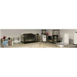COFFEE-ALL ITEMS LOCATED ON COUNTER TOPS INCLUDING