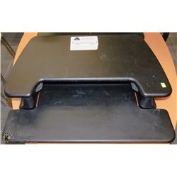 VARDESK ADJUSTABLE WORK STATION.  WEIGHT CAPACITY