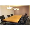 Image 1 : RM43-LARGE SOLID WOOD BOARDROOM TABLE WITH