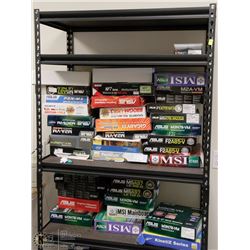 SERVER-BLACK METAL SHELVING UNIT
