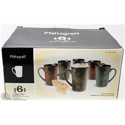 SET OF 6 NEW LARGE SIZE COFFEE CUPS