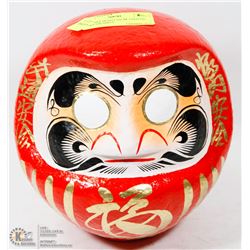 FOLK ART HEAD CAN BE USED ON STAKE OR SHELF