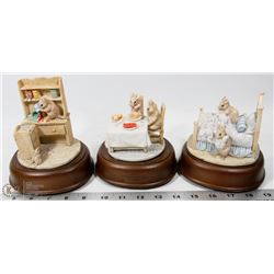 LOT OF 3 SCHMID MUSIC BOX COLLECTIBLES
