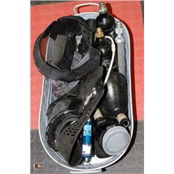 LOT OF 2 PAINTBALL GUNS WITH 2 MASKS