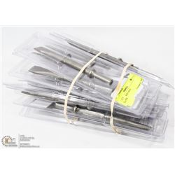 BOX OF CHISEL BITS