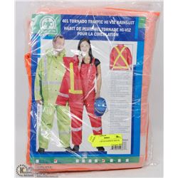LOT OF 2 HI-VIZ RAINSUIT SIZE XL