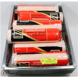 LOT OF 10 PAINT ROLLERS AND OVER 30 PLASTIC TRAY