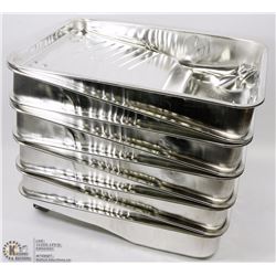 LOT OF 9 METAL PAINT TRAYS