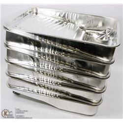 LOT OF 10 METAL PAINT TRAYS