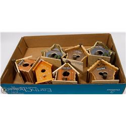 BOX OF BIRDHOUSES