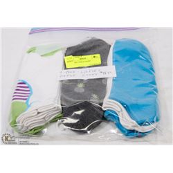9PK LADIES ANKLE SOCKS