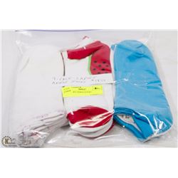 9PK LADIES ANKLE SOCKS