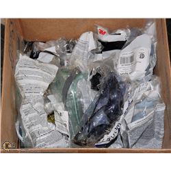 BOX OF ASSORTED SAFETY GLASSES INCL SPERIAN, 3M