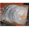 Image 1 : BOX OF 16 CLEAR FACE SHIELD VISORS