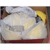 Image 1 : BOX OF 6 YELLOW HARD HATS WITH LINERS