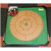 Image 1 : REVERSIBLE CHECKER/CROKINOLE BOARD WITH PIECES