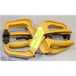 A PAIR OF 4” QUICK-GRIP CLAMPS