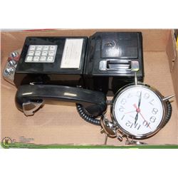 REPLICA COIN PAY PHONE - WORKS, MISSING KEY FOR