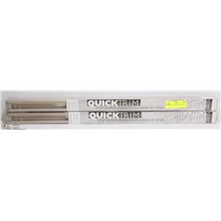 SET OF 2 NEW QUICKTRIM VINYL PLEATED