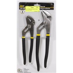 FIX IT LARGE 2PC GROOVE JOINT PLIER SET (NEW)