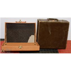 PAIR (2) VINTAGE 33? VINYL RECORD CASES