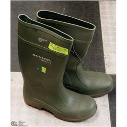 DUNLOP PUROFIT STEEL TOED RUBBER BOOTS SIZE 9