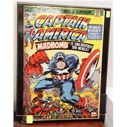CAPTAIN AMERICA COMIC COVER WALL HANGING