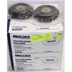 2 BOXES OF MOLDEX FILTER/DISK HOLDERS