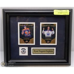 RYAN NUGENT-HOPKINS FRAMED UPPERDECK CARDS