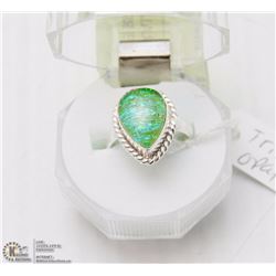 # 42-AUSTRALIA TRIPLE OPAL GEMSTONE RING