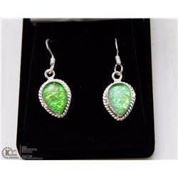 #44- AUSTRALIA TRIPLE OPAL GEMSTONE EARRINGS