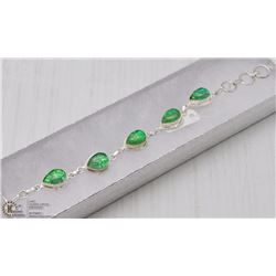 #45- AUSTRALIA TRIPLE OPAL GEMSTONE BRACELET