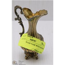 VINTAGE BRASS VASE WITH HIDDEN STORAGE