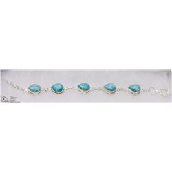 #52-CARRIBEAN LARIMAR GEMSTONE BRACELET