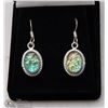 Image 1 : #47- AUSTRALIA TRIPLE OPAL GEMSTONE EARRINGS