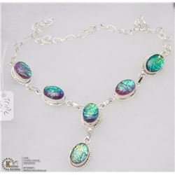 #48- AUSTRALIA TRIPLE OPAL GEMSTONE NECKLACE
