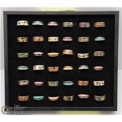 LOT OF 30 BRASS RINGS