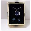Image 1 : #10 - ROUND BLUE MYSTIC TOPAZ PENDANT